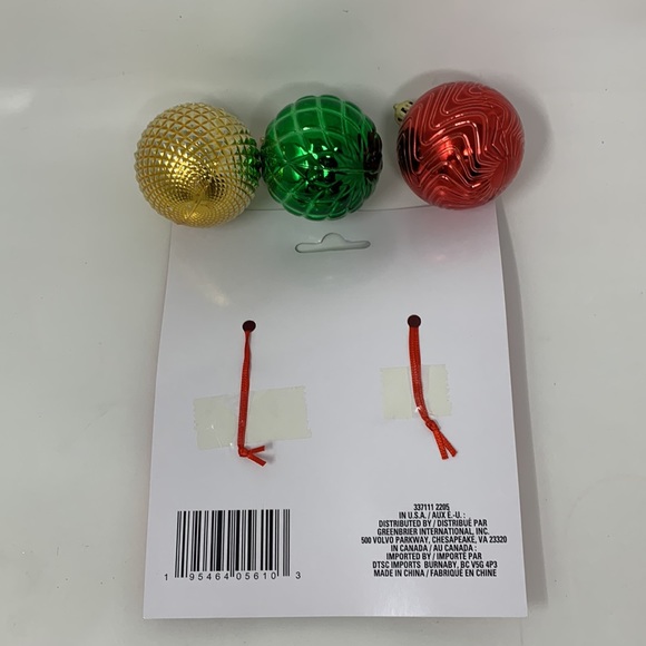 5 pc lot Christmas tree ornaments decorations, elf, candy canes, balls, new - Picture 13 of 16